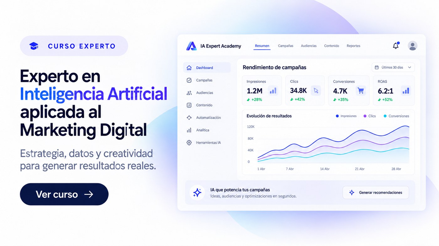 Experto en Inteligencia Artificial aplicada al Marketing Digital