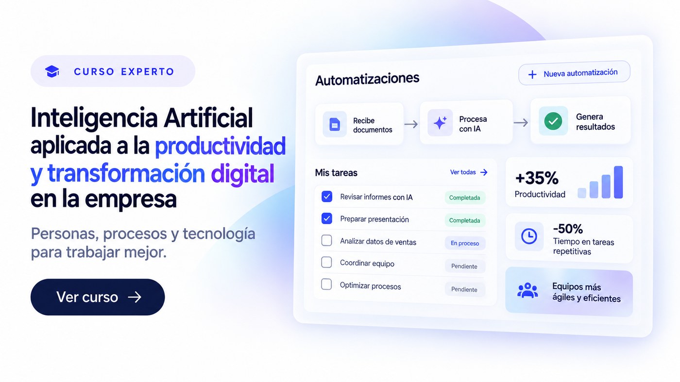 Inteligencia Artificial aplicada a la productividad y transformacion digital en la empresa